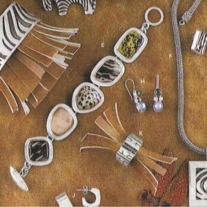 Silpada Sterling & Natural Jasper Stone Bracelet B0617